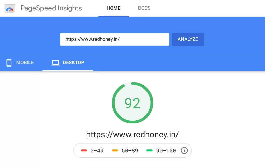 redhoney pagespeed insights 2 1.jpg